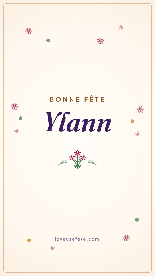 Image « Bonne fête Ylann » au format story