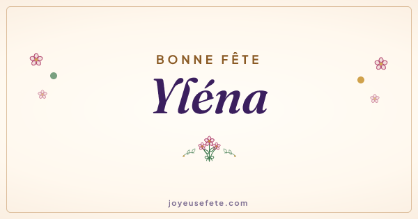 Image « Bonne fête Yléna » au format large