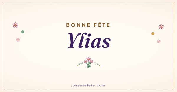 Image « Bonne fête Ylias » au format large