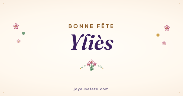 Image « Bonne fête Yliès » au format large
