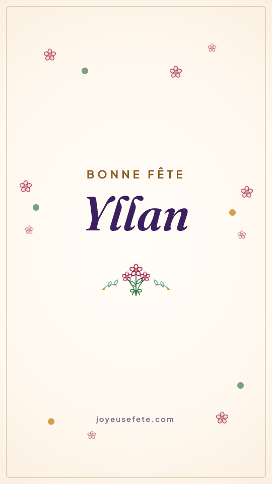 Image « Bonne fête Yllan » au format story