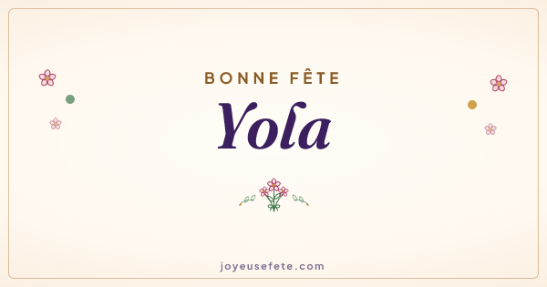 Image « Bonne fête Yola » au format large