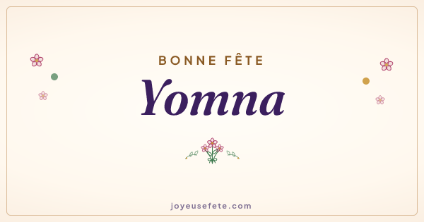 Image « Bonne fête Yomna » au format large