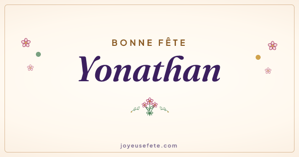 Image « Bonne fête Yonathan » au format large