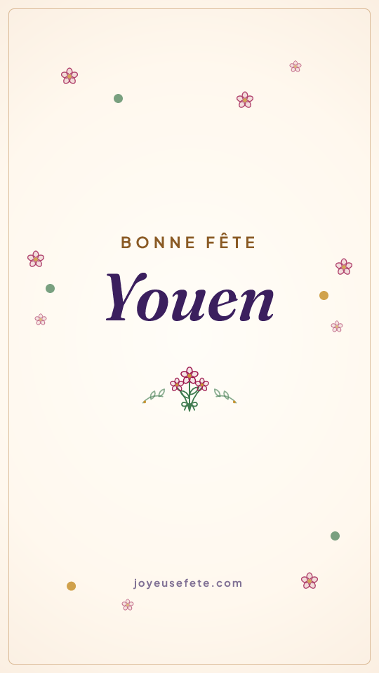 Image « Bonne fête Youen » au format story
