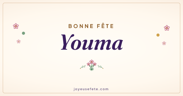Image « Bonne fête Youma » au format large