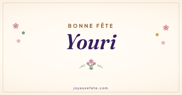 Image « Bonne fête Youri » au format large