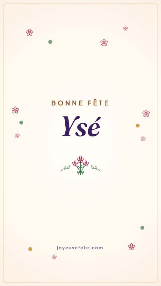 Image « Bonne fête Ysé » au format story