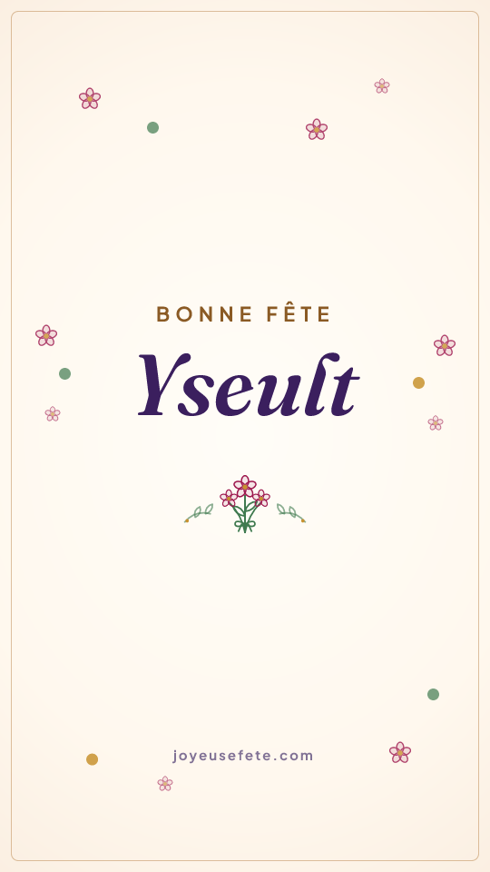 Image « Bonne fête Yseult » au format story