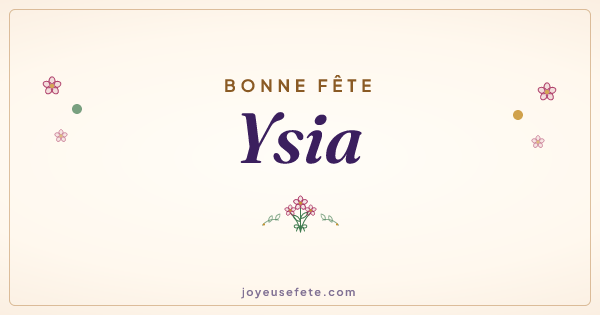 Image « Bonne fête Ysia » au format large