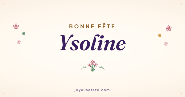 Image « Bonne fête Ysoline » au format large