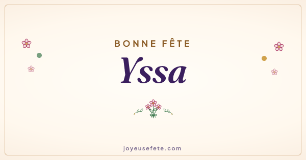 Image « Bonne fête Yssa » au format large