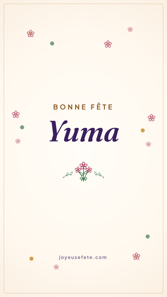 Image « Bonne fête Yuma » au format story