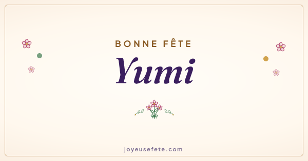 Image « Bonne fête Yumi » au format large