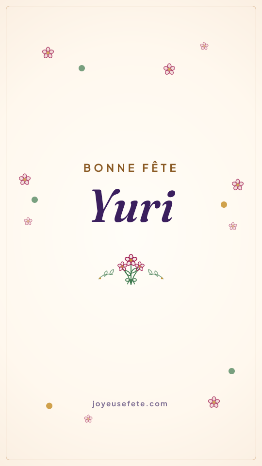 Image « Bonne fête Yuri » au format story
