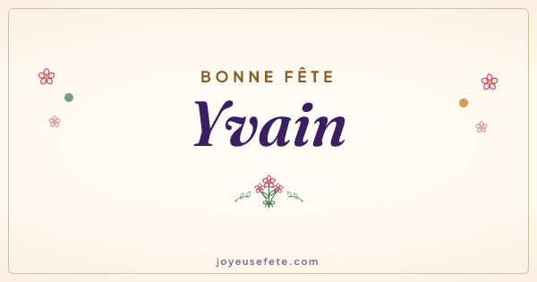 Image « Bonne fête Yvain » au format large