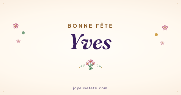 Image « Bonne fête Yves » au format large