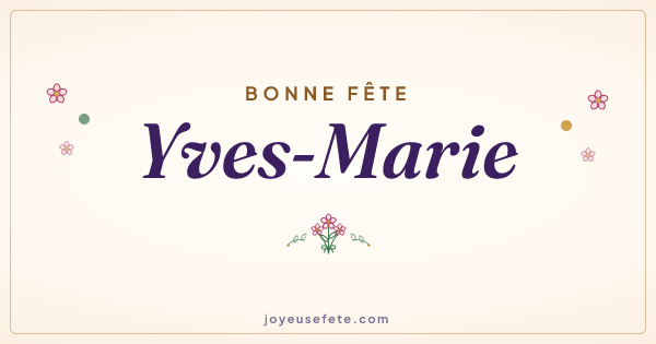 Image « Bonne fête Yves-Marie » au format large