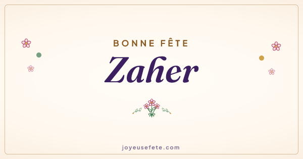 Image « Bonne fête Zaher » au format large