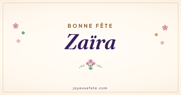 Image « Bonne fête Zaïra » au format large