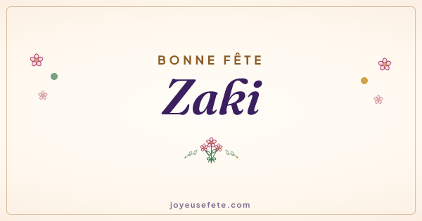 Image « Bonne fête Zaki » au format large