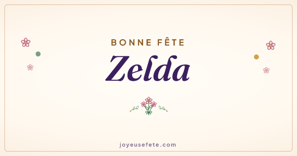 Image « Bonne fête Zelda » au format large