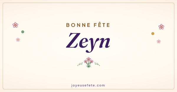 Image « Bonne fête Zeyn » au format large