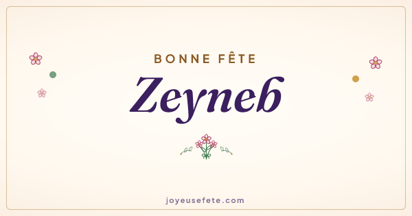 Image « Bonne fête Zeyneb » au format large