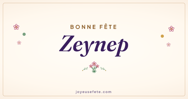 Image « Bonne fête Zeynep » au format large
