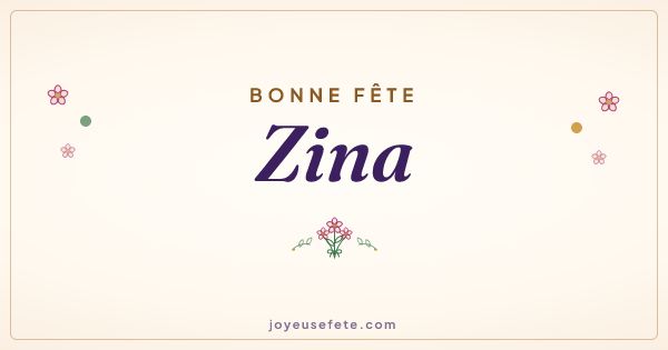 Image « Bonne fête Zina » au format large