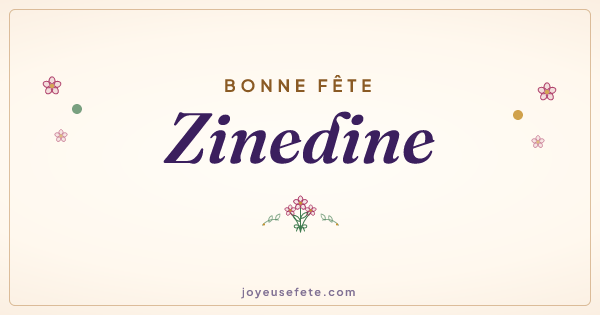 Image « Bonne fête Zinedine » au format large