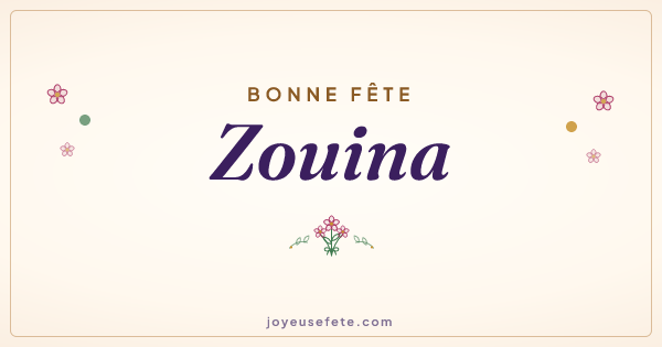 Image « Bonne fête Zouina » au format large