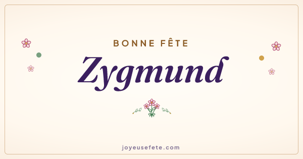 Image « Bonne fête Zygmund » au format large