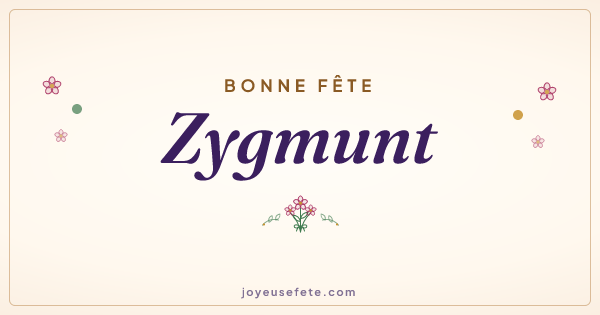 Image « Bonne fête Zygmunt » au format large