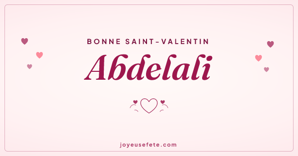 Image « Bonne Saint-Valentin Abdelali » au format large