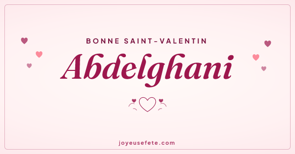Image « Bonne Saint-Valentin Abdelghani » au format large