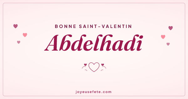 Image « Bonne Saint-Valentin Abdelhadi » au format large