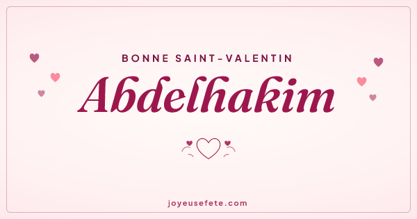 Image « Bonne Saint-Valentin Abdelhakim » au format large