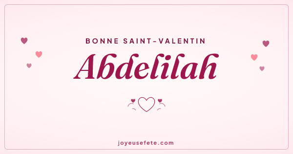 Image « Bonne Saint-Valentin Abdelilah » au format large