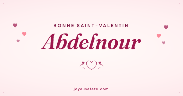 Image « Bonne Saint-Valentin Abdelnour » au format large