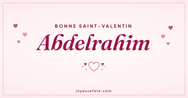 Image « Bonne Saint-Valentin Abdelrahim » au format large