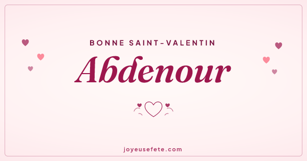 Image « Bonne Saint-Valentin Abdenour » au format large