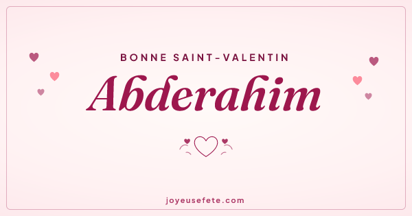 Image « Bonne Saint-Valentin Abderahim » au format large