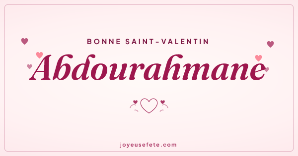 Image « Bonne Saint-Valentin Abdourahmane » au format large