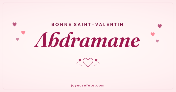 Image « Bonne Saint-Valentin Abdramane » au format large
