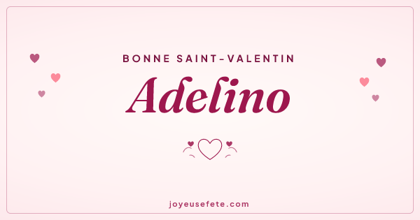 Image « Bonne Saint-Valentin Adelino » au format large