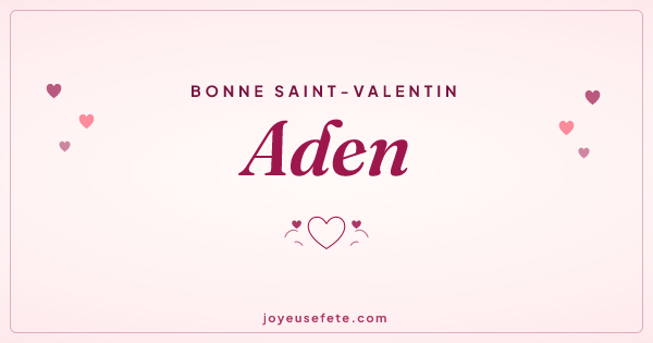 Image « Bonne Saint-Valentin Aden » au format large