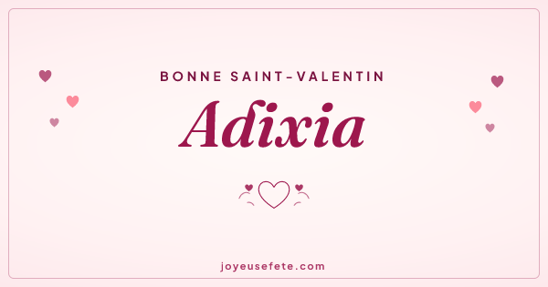Image « Bonne Saint-Valentin Adixia » au format large