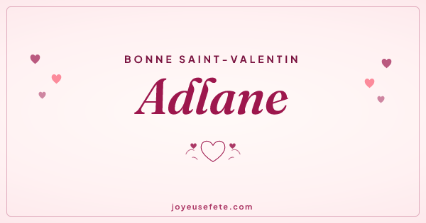 Image « Bonne Saint-Valentin Adlane » au format large