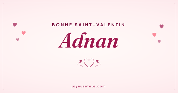 Image « Bonne Saint-Valentin Adnan » au format large